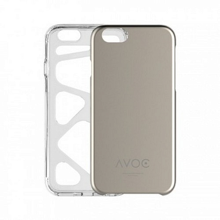 Чехол для iPhone 6, 6S гибридный Zenus Avoc Solid Shell золотистый