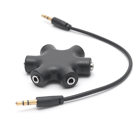 Разветвитель наушников на 5 разъемов Nova Star черный