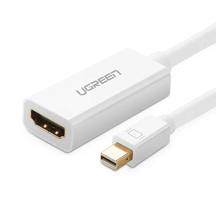 Переходник Mini DisplayPort - HDMI (папа - мама) длина 18,5 см 4K Ugreen MD112 белый