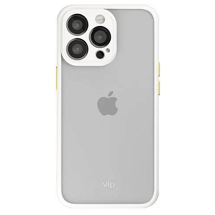 Чехол для iPhone 13 Pro Max гибридный VLP Matte Case матовый прозрачно-белый