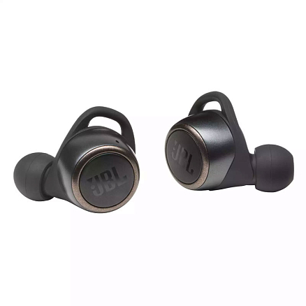 Наушники беспроводные Bluetooth JBL Live 300 TWS вакуумные с микрофоном черные