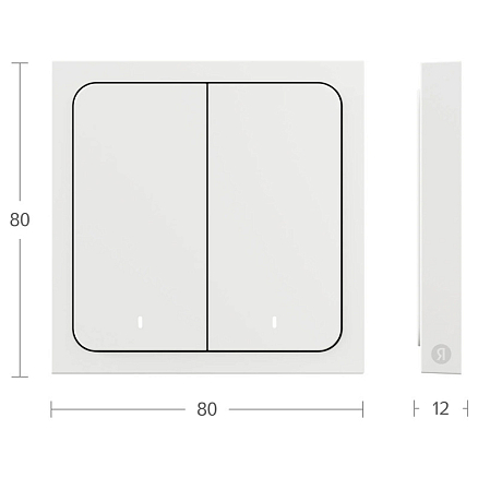 Выключатель Яндекс YNDX?00535 (2 клавиши)