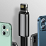Кабель USB - Lightning для зарядки iPhone 2 м 2.4А плетеный Baseus Tungsten Gold черный