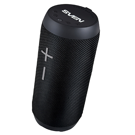 Портативная колонка Sven PS-210 с защитой от воды, FM-радио, USB и поддержкой MicroSD карт черная