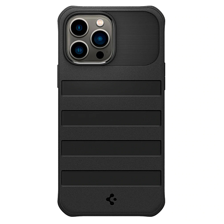 Чехол для iPhone 13 Pro гибридный с защитой экрана Spigen Max Geo Armor 360 черный