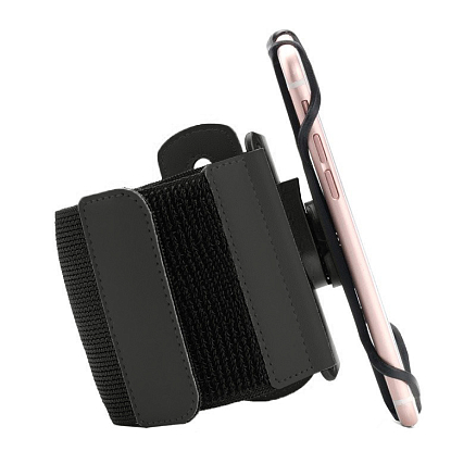 Чехол универсальный для телефона до 6 дюймов спортивный на запястье Hurtel Uni черный