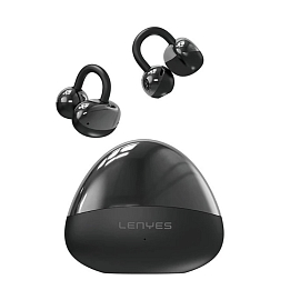 Наушники TWS беспроводные Lenyes AIR 212 OWS вкладыши с микрофоном черные