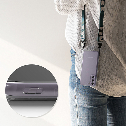 Чехол для Samsung Galaxy S21 FE гибридный Ringke Fusion прозрачный матовый