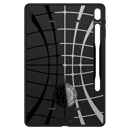 Чехол для Samsung Galaxy Tab S7 FE 5G 12.4 T730, T736B гибридный для экстремальной защиты Spigen Tough Armor Pro темно-серый