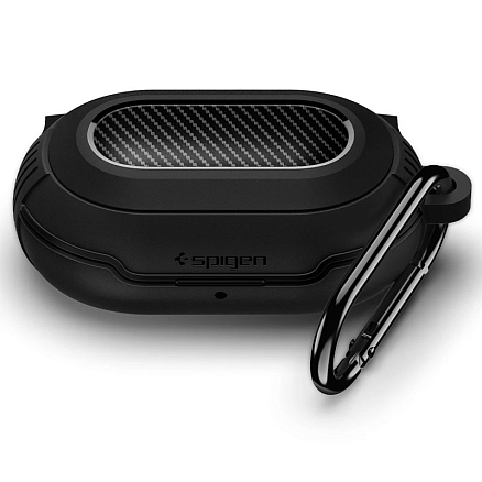 Чехол для Samsung Galaxy Buds, Buds+ гелевый Spigen SGP Rugged Armor черный