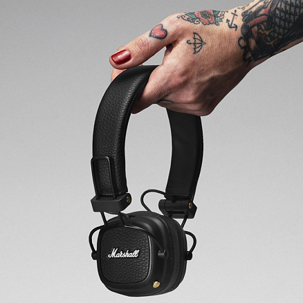 Наушники беспроводные Bluetooth Marshall Major III накладные с микрофоном черные