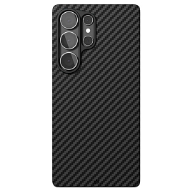 Чехол для Samsung Galaxy S25 Ultra кевларовый тонкий VLP Kevlar MagSafe черный