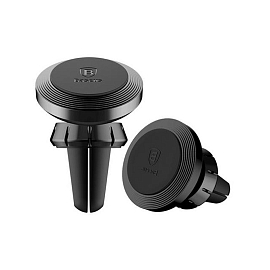 Держатель автомобильный в решетку обдува магнитный с ароматизатором Baseus Fragrant черный