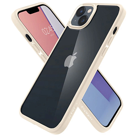 Чехол для iPhone 14 Pro гибридный Spigen Ultra Hybrid MagSafe бежевый