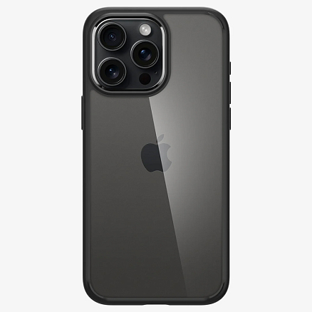 Чехол для iPhone 15 Pro гибридный Spigen Ultra Hybrid прозрачно-черный