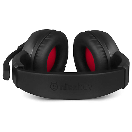 Наушники Niceboy Oryx X300 полноразмерные с микрофоном игровые черные 