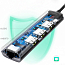 USB 3.0 HUB (разветвитель) на 3 порта + Gigabit Ethernet Ugreen CM266 с питанием MicroUSB черный