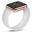 Ремешок-браслет для Apple Watch 42 и 44 мм силиконовый Nova Silicone белый