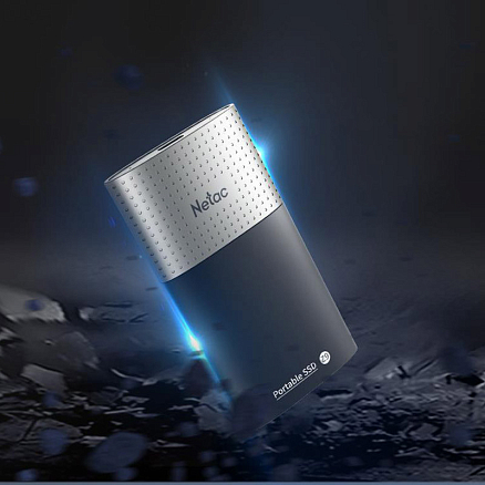 Внешний SSD накопитель Netac Z9 128GB Type-C USB 3.2 Gen2 черно-серебристый