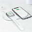 Беспроводная зарядка 2-в-1 для телефона и Apple Watch Baseus Smart (быстрая зарядка) белая