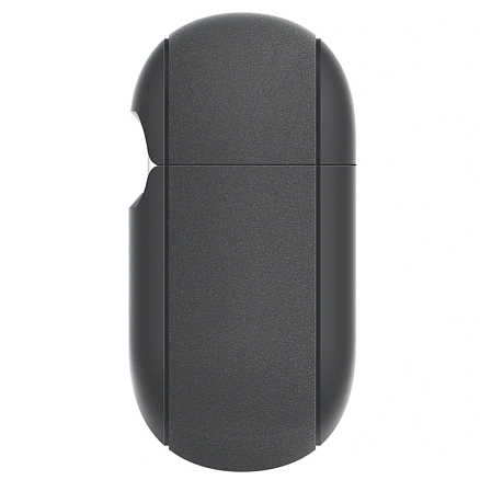 Чехол для наушников AirPods 3 силиконовый с карабином Spigen Silicone Fit темно-серый