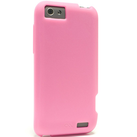 Чехол для HTC One V гелевый матовый Case-mate (США) Smooth розовый