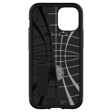 Чехол для iPhone 12 Mini гибридный тонкий Spigen Slim Armor черный