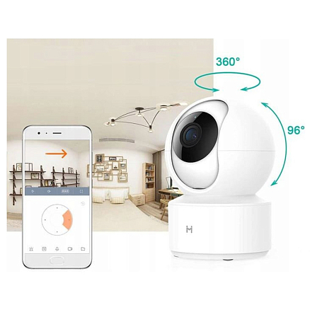 IP камера видеонаблюдения Xiaomi IMILab Home Security Basic (CMSXJ16A) 360° 1080p белая