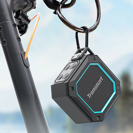 Портативная колонка Tronsmart Groove 2 с защитой от воды, подсветкой и поддержкой MicroSD карт черная