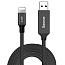 Кабель USB - Lightning для зарядки iPhone 5 м 2А плетеный Baseus Artistic черный