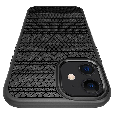Чехол для iPhone 12 Mini гелевый Spigen Liquid Air матовый черный