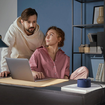 Умная колонка Яндекс Станция Мини 2 с Алисой YNDX-00021B синяя