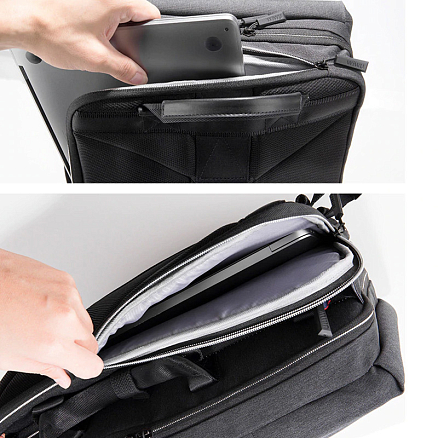 Рюкзак-сумка WiWU Odyssey с отделением для ноутбука до 15,6 дюйма черный