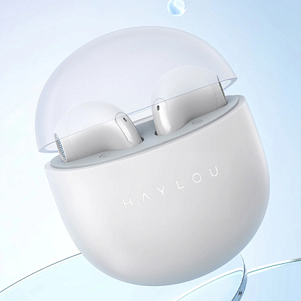 Наушники TWS беспроводные Haylou X1 Neo вкладыши с микрофоном белые