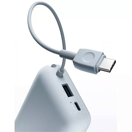 Внешний аккумулятор Xiaomi Power Bank BHR9072GL с встроенным кабелем Type-C 10000мАч (USB, Type-C, 22.5 Вт) голубой