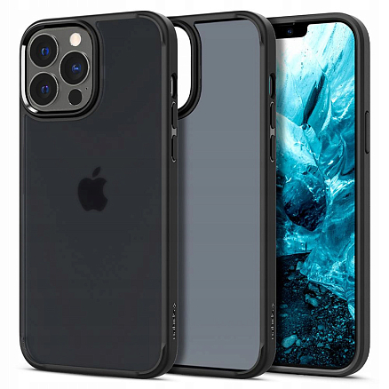 Чехол для iPhone 13 Pro Max гибридный Spigen Ultra Hybrid матовый прозрачно-черный