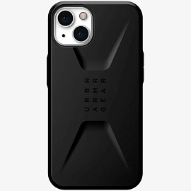 Чехол для iPhone 13 гибридный для экстремальной защиты Urban Armor Gear UAG Civilian черный