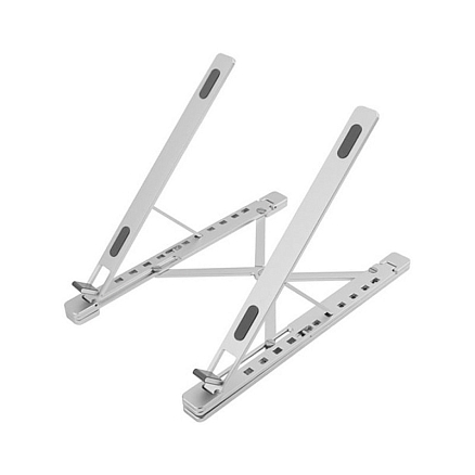 Подставка для ноутбука до 17 дюймов складная Evolution LS112 металлическая серебристая