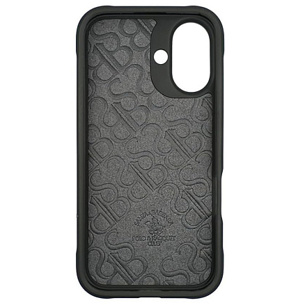 Чехол для iPhone 16 гибридный Santa Barbara Polo & Racquet Club Elvis черный