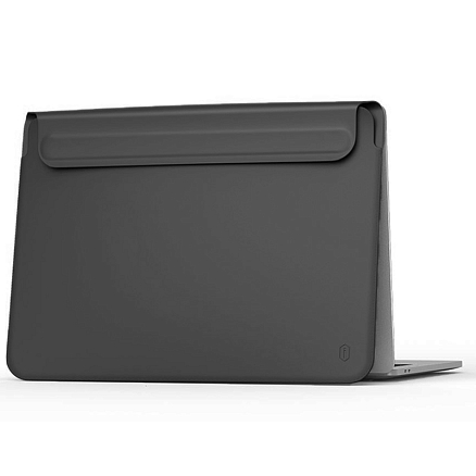 Чехол для Apple MacBook Pro 16 Touch Bar A2141 кожаный футляр WiWU Skin Pro II черный