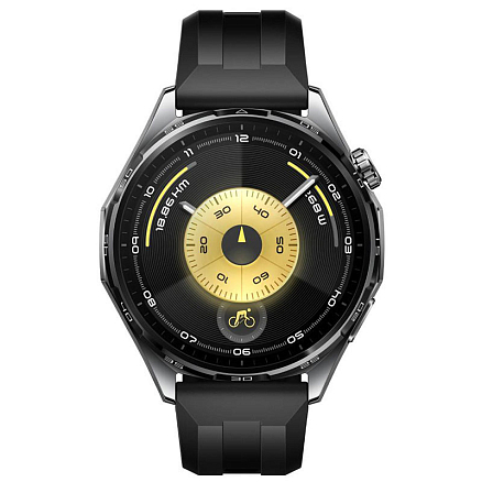 Умные часы Huawei Watch GT 6 46 мм (черный, с черным силиконовым ремешком, международная версия)