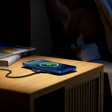 Беспроводная зарядка для телефона 15W Baseus Digital Gen 2 (быстрая зарядка) черная