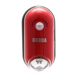 Светильник мини настенный с датчиком движения Dooda красный