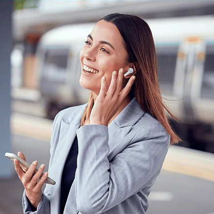 Наушники TWS беспроводные Anker SoundCore Note i вакуумные с микрофоном белые