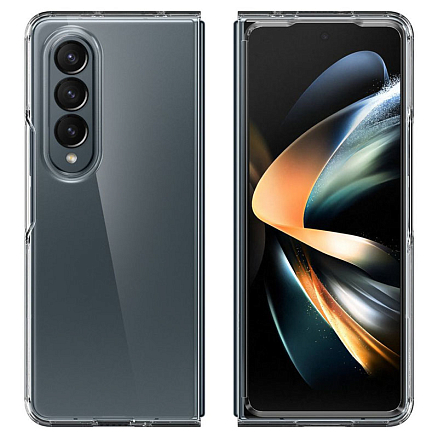 Чехол для Samsung Galaxy Z Fold 4 гибридный для экстремальной защиты Spigen SGP Crystal Hybrid прозрачный