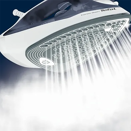 Утюг Tefal Express Steam FV2837E0 с пароувлажнением синий