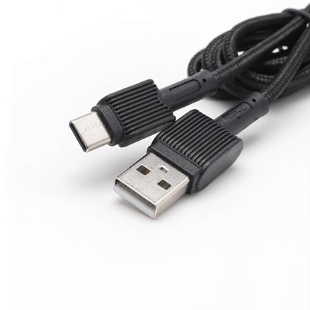 Кабель Digital Part TC-306 USB Type-A - USB Type-C (1 м, черный)