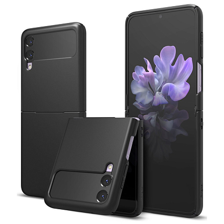 Чехол для Samsung Galaxy Z Flip 3 ультратонкий пластиковый Ringke Slim черный