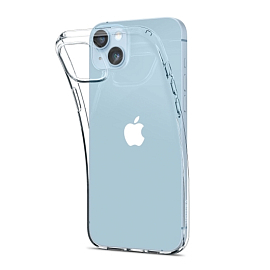 Чехол для iPhone 14 гелевый Spigen Crystal Pack прозрачный