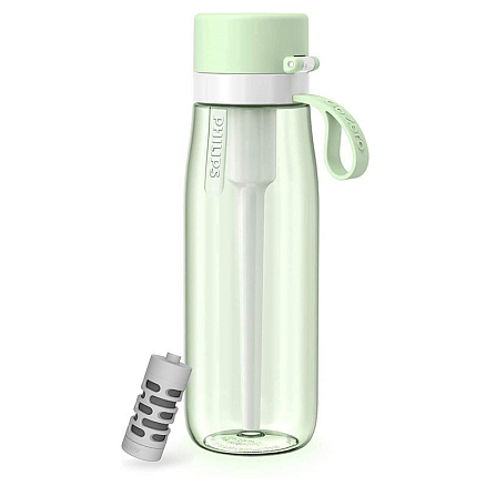 Бутылка для воды спортивная с фильтром Philips GoZero Everyday AWP2731 660 мл зеленая